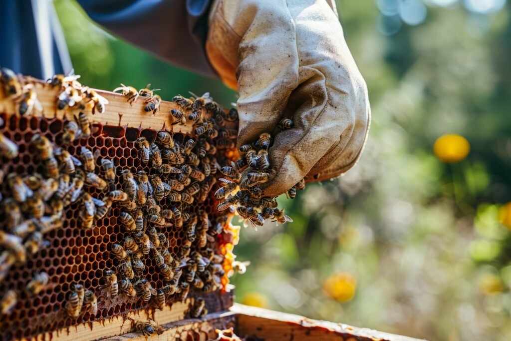 beekeeper-working-bee-farm